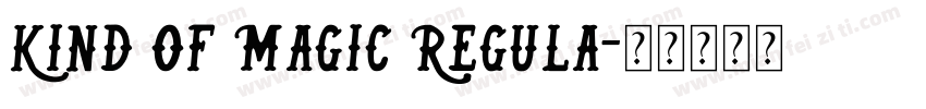 Kind of Magic Regula字体转换